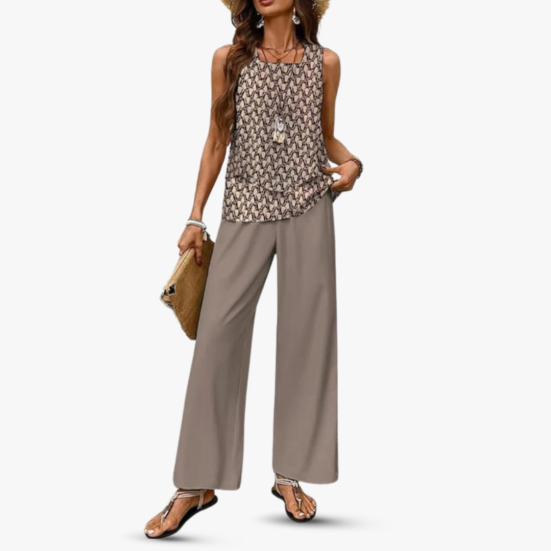 Amara™ – Premium Zweiteiliges Set mit Ärmellosem Top und Hose