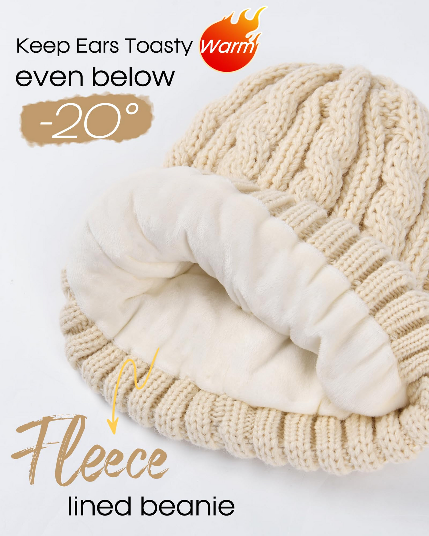 Winter Elegantes Hut-Schal-Handschuh-Set