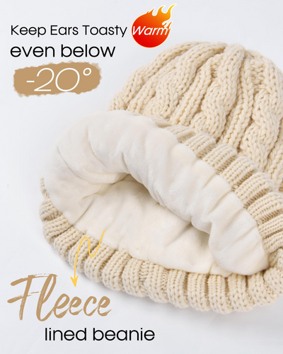 Winter Elegantes Hut-Schal-Handschuh-Set