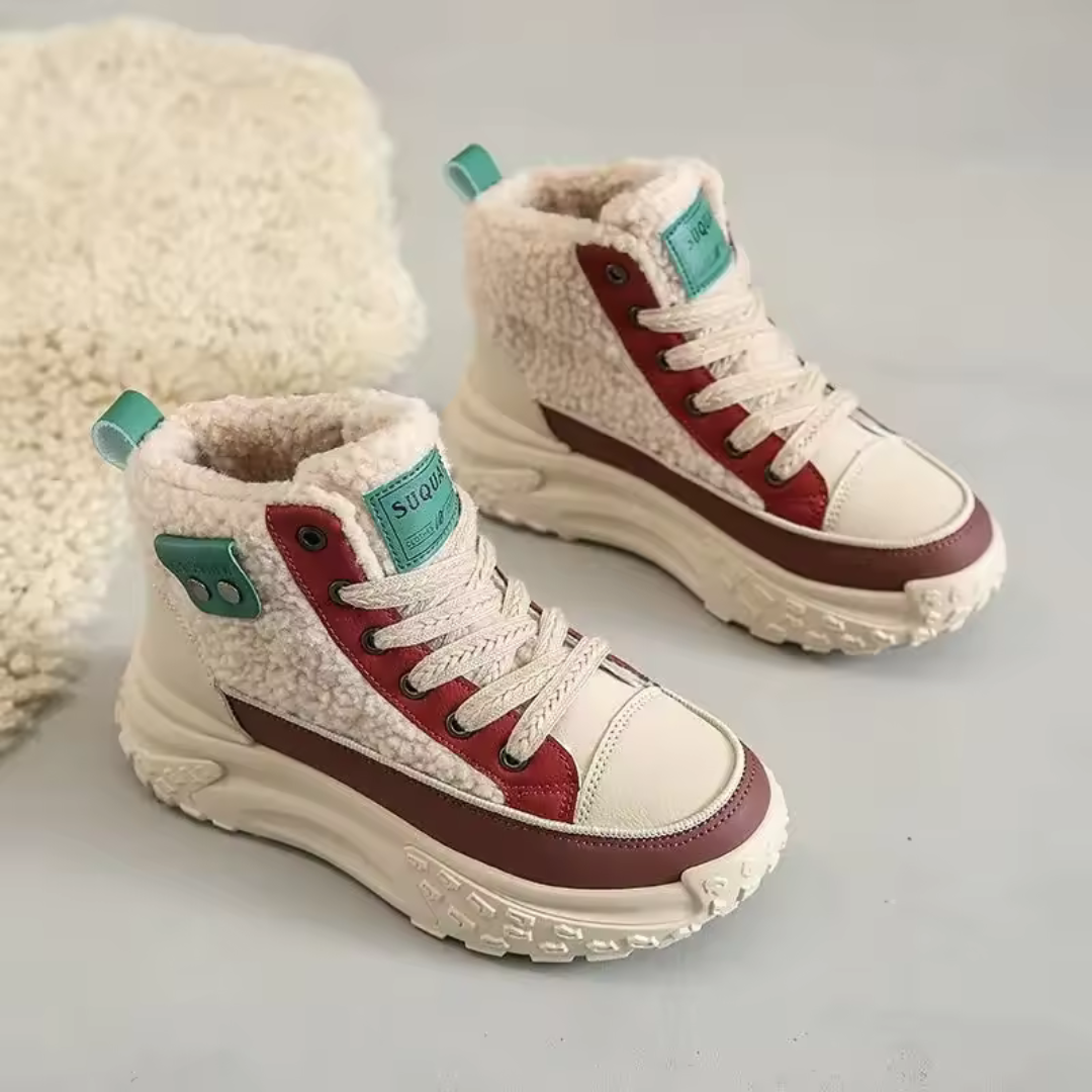 FrostWalk™ – Gefütterte Flache Winterstiefel für Damen mit Plüschfutter