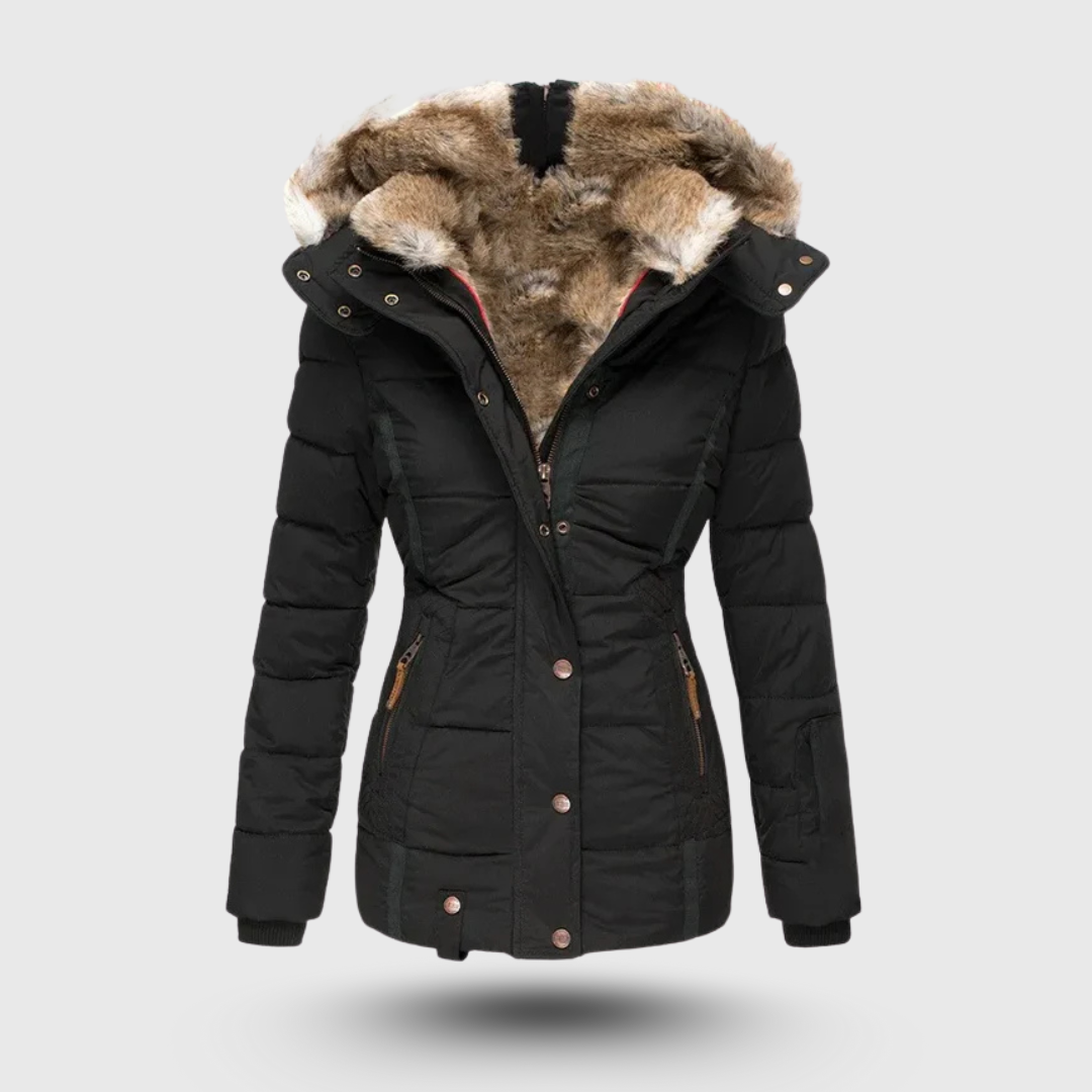 Hanne™ - Winterjacke mit Flauschigem Kragen und Slim Fit