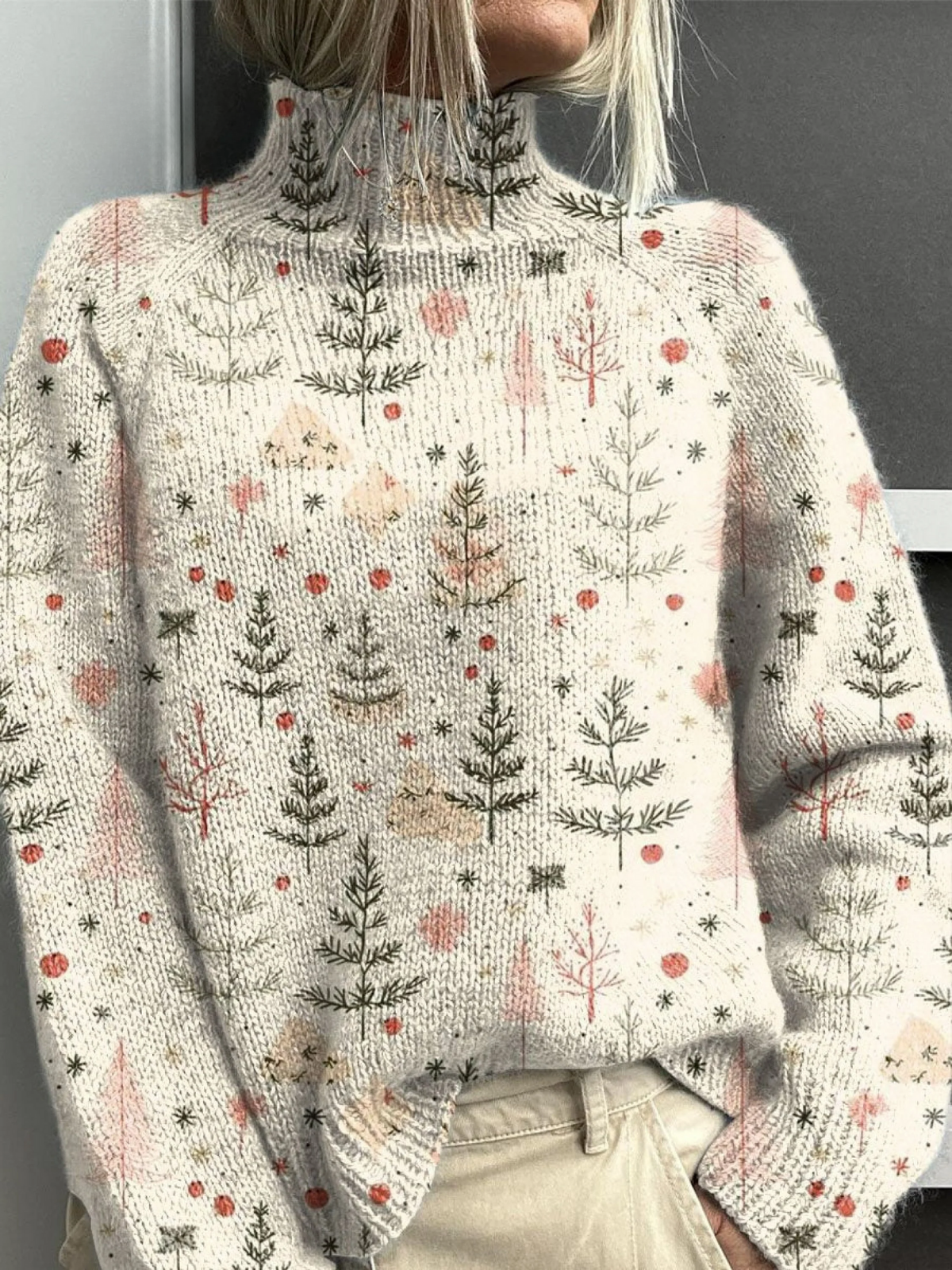 Grace | Weihnachtsrollkragenpullover