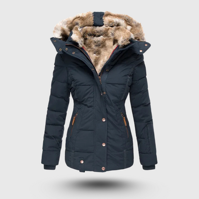 Hanne™ - Winterjacke mit Flauschigem Kragen und Slim Fit