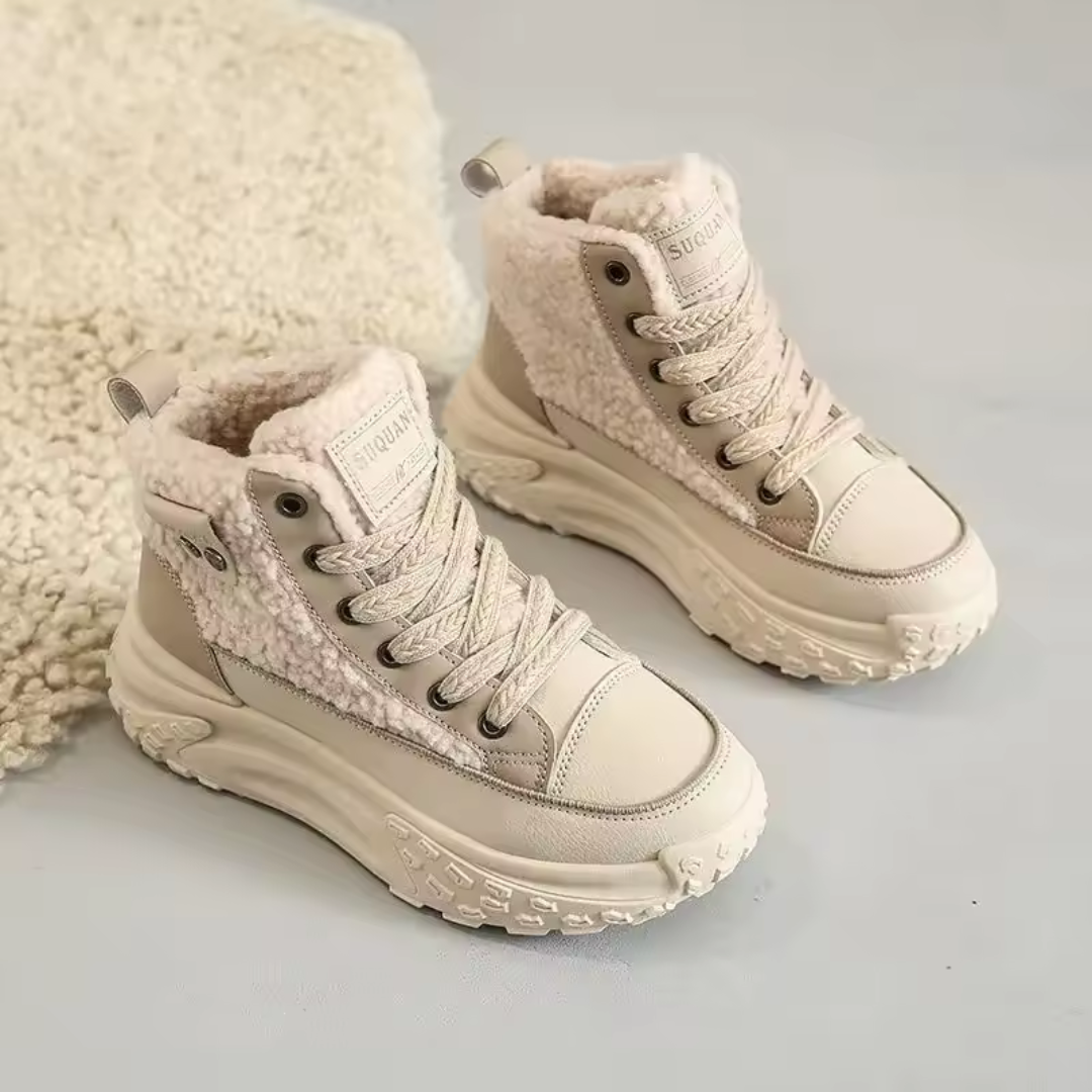 FrostWalk™ – Gefütterte Flache Winterstiefel für Damen mit Plüschfutter