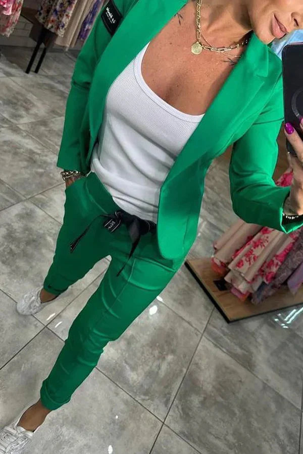 Zyora™ – Maßgeschneidertes Set mit Weichem Blazer und Lässigen Jogginghosen