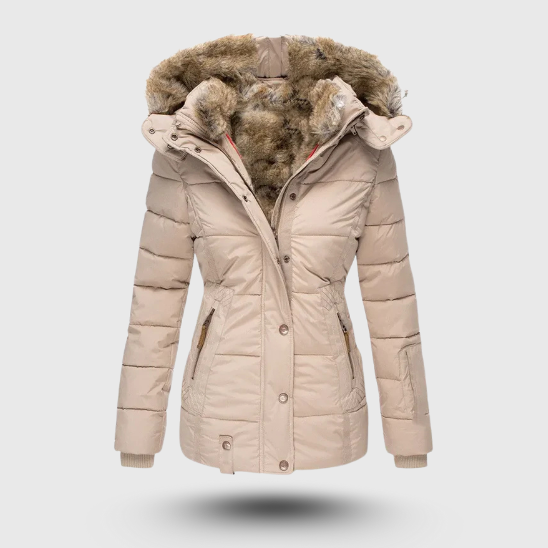Hanne™ - Winterjacke mit Flauschigem Kragen und Slim Fit