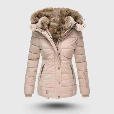 Hanne™ - Winterjacke mit Flauschigem Kragen und Slim Fit