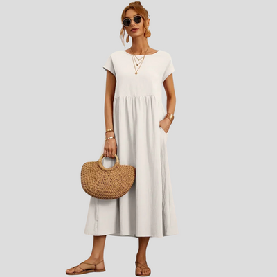 Anna™ – Entspanntes & Stylishes Midikleid