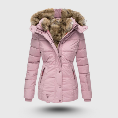 Hanne™ - Winterjacke mit Flauschigem Kragen und Slim Fit