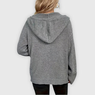 Chivana™ - Stylischer & Schicker Langarm-Hoodie mit Knopfleiste