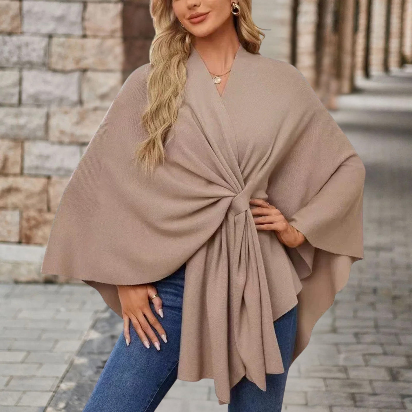 Sylora™ - Eleganter Warmer Poncho