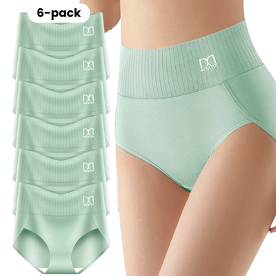 Shaplex™ – 6er-Pack Atmungsaktive und Bequeme Höschen mit Hoher Taille und Bauchstütze