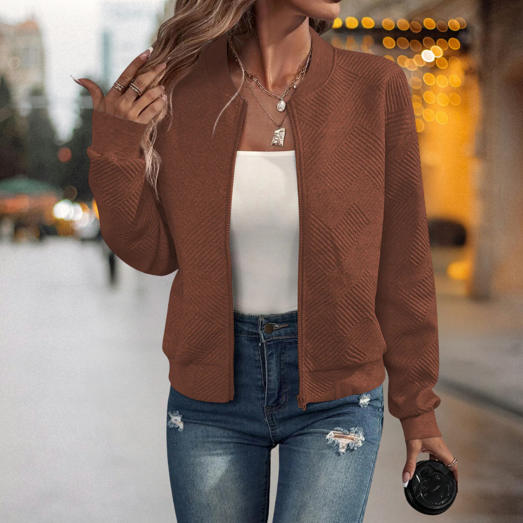 Fanny™ – Warme und Bequeme Strukture-Bomberjacke