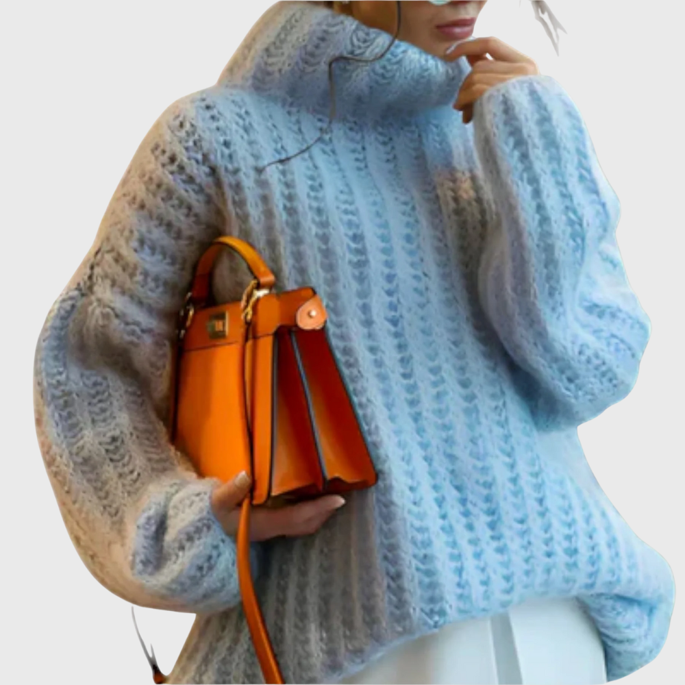 Paulina - Damenpullover mit Kapuze und langen Ärmeln