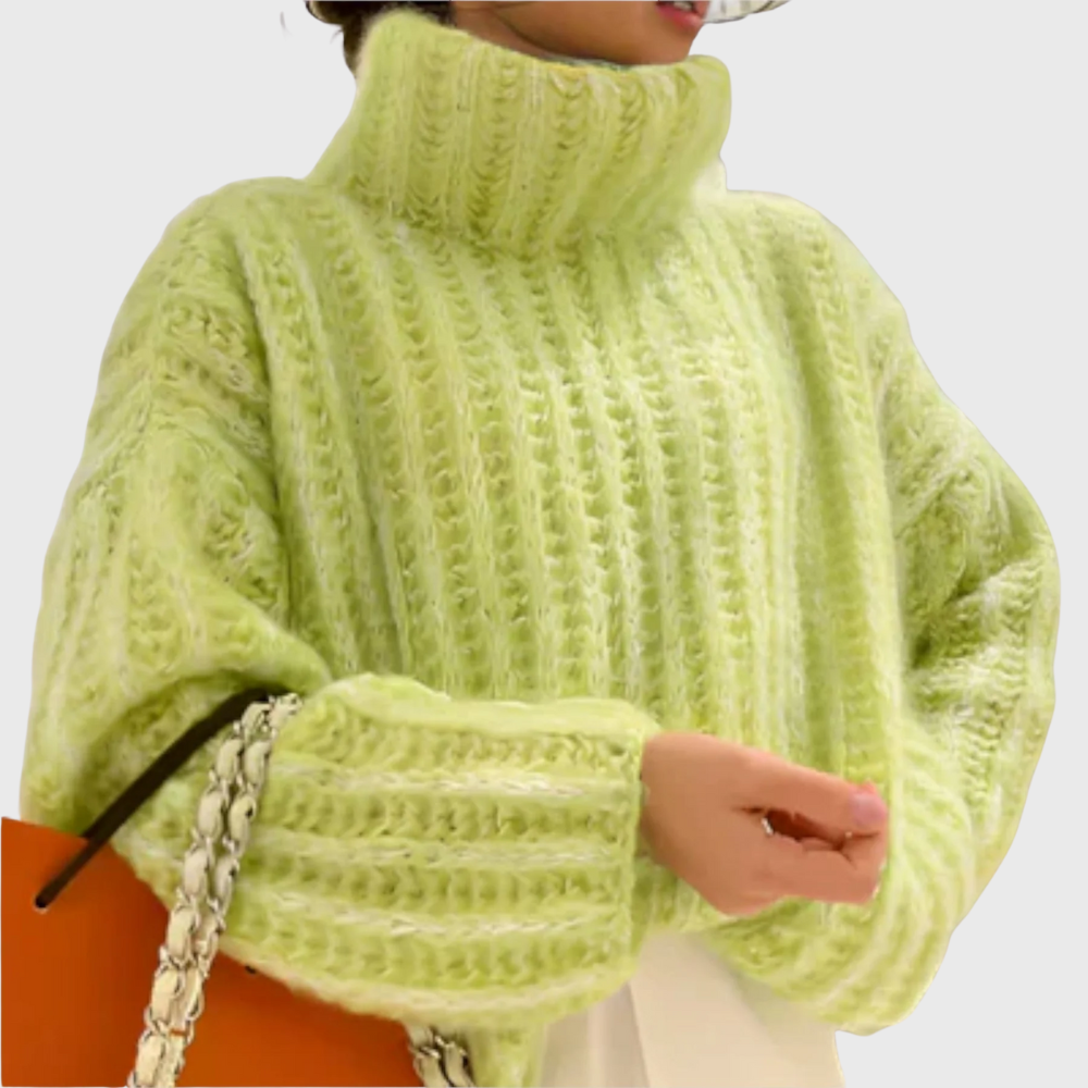 Paulina - Damenpullover mit Kapuze und langen Ärmeln