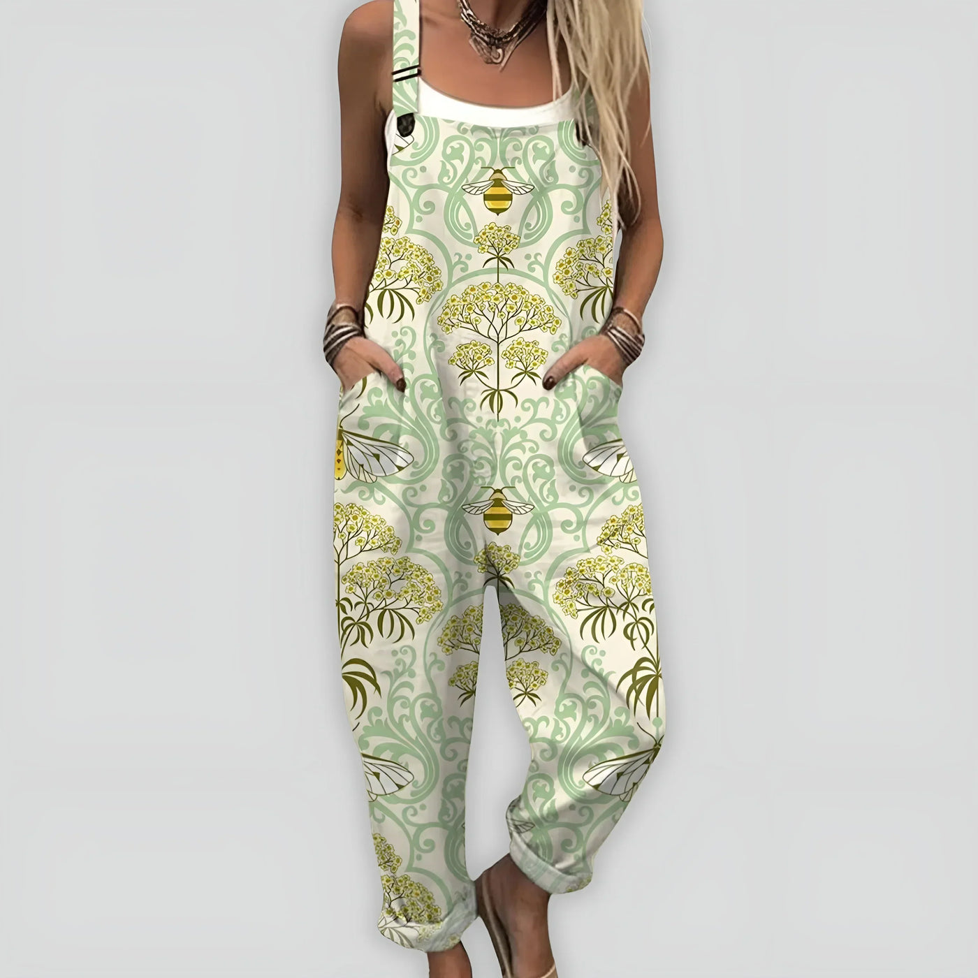 Faye™ – Bequemer und Stilvoller Jumpsuit mit Lockerer Passform