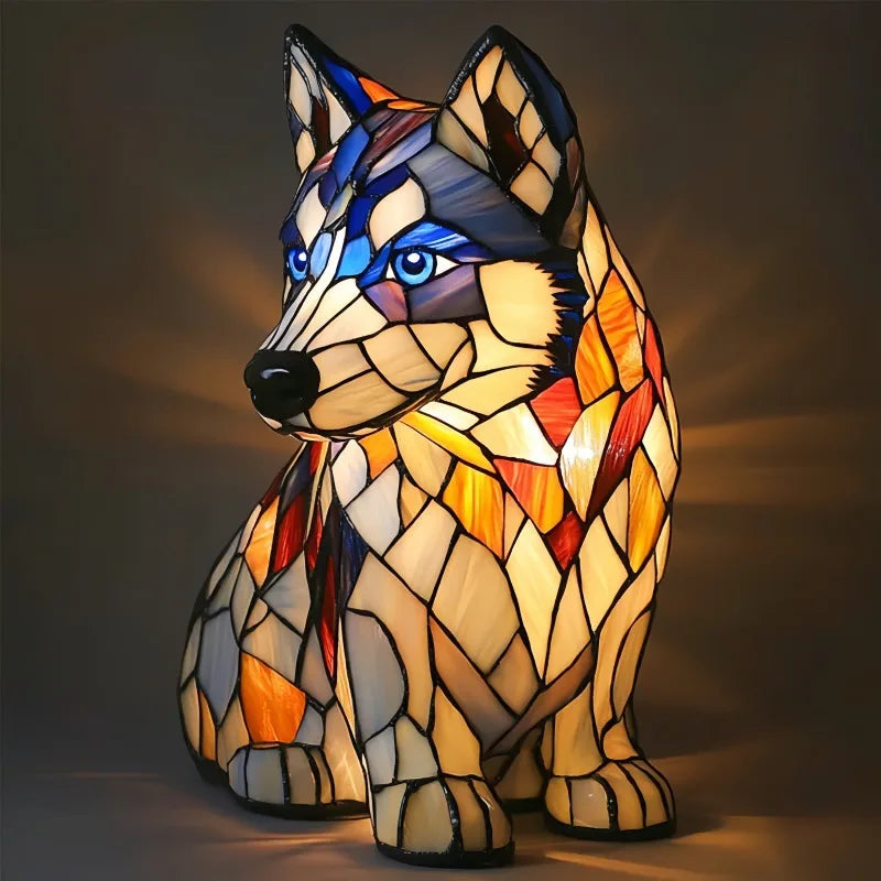 Wróblewska™ – Gletscherlampe mit Husky-Motiv