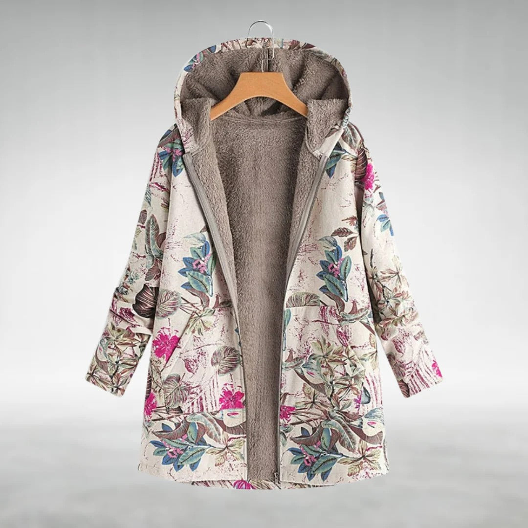 Savannah™ | Floral Fleece Kapuzenjacke