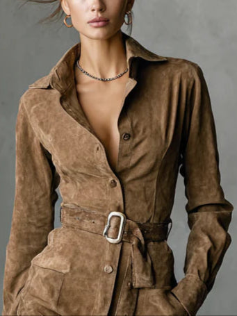 Alba | Midi-Kleid mit langen Ärmeln