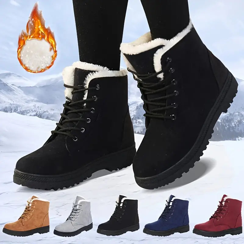 Hivara™ - Wasserdichte orthopädische Damen-Schneestiefel mit warmem Futter und rutschfester Sohle