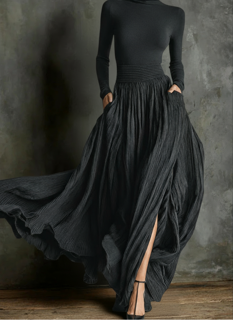Raquel | Maxikleid mit hoher Taille