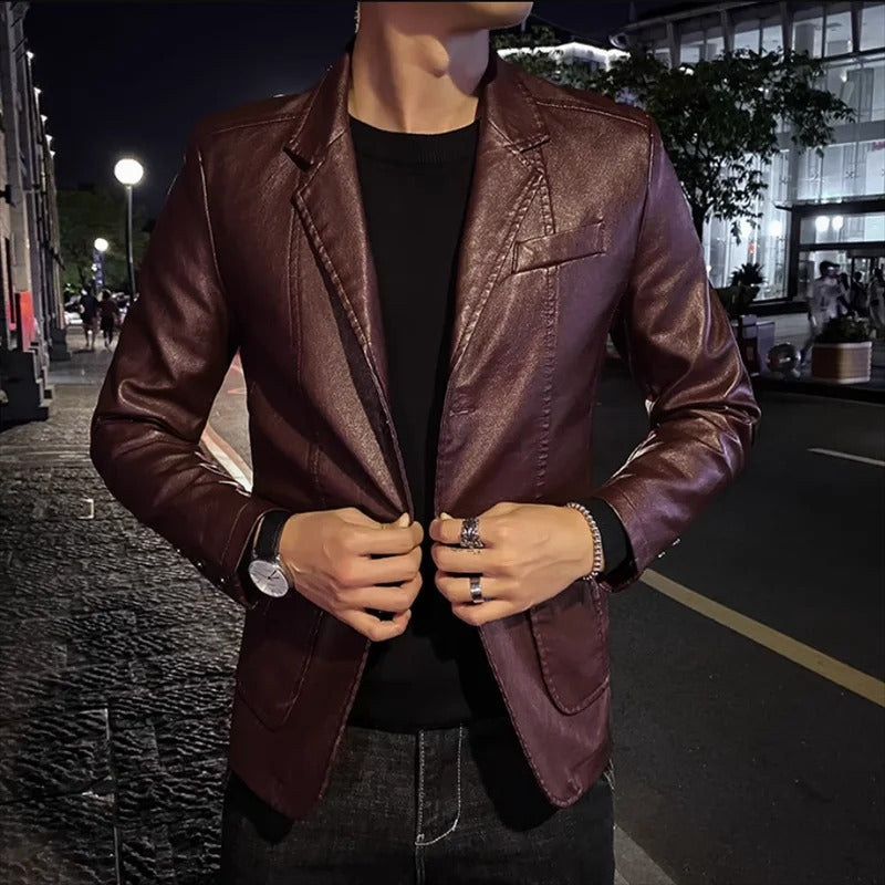 Marcin™ | Business-Casual-Lederjacke