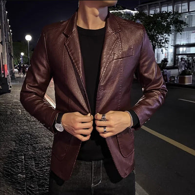 Marcin™ | Business-Casual-Lederjacke