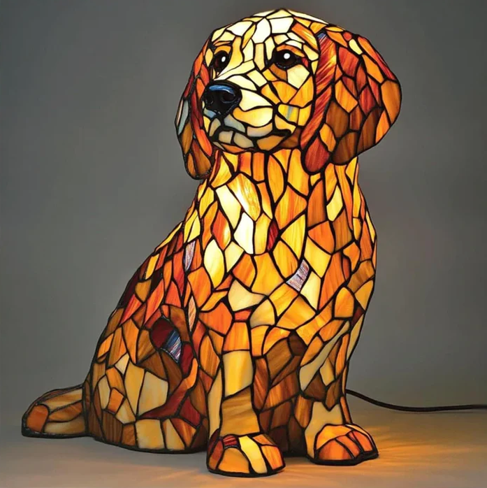 Kowalska™ – Spirituelle Lampe im Golden Retriever Design