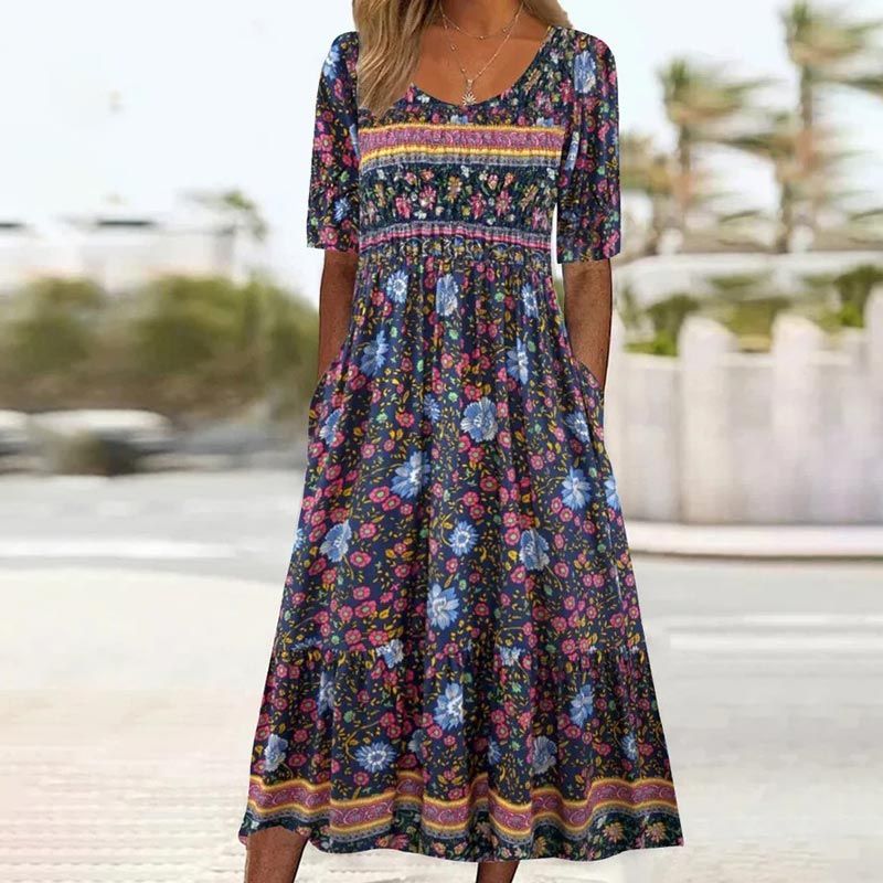 Sandra™ – Elegantes Boho-Kleid mit Print für Damen