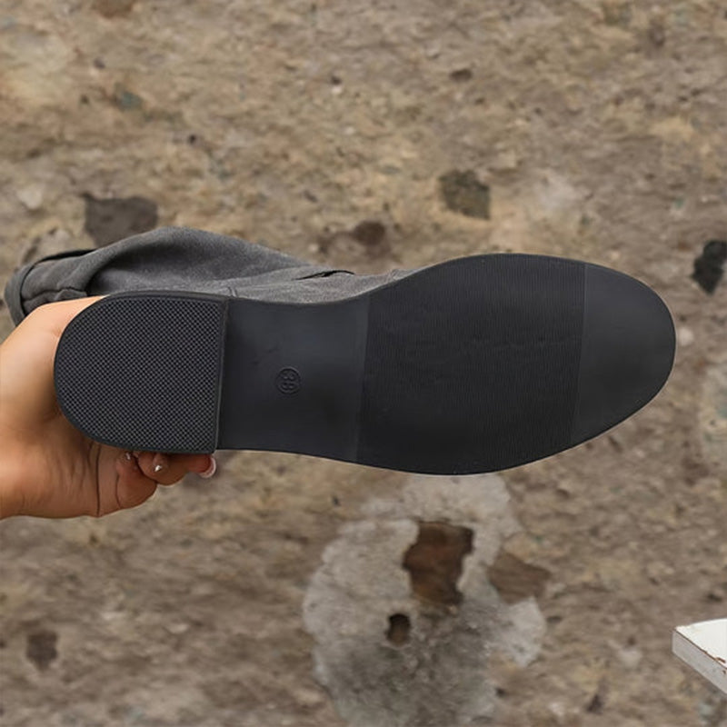 Belvia™ - Damenstiefeletten im Vintage-Stil mit Niedrigem Absatz und Schnallendetail